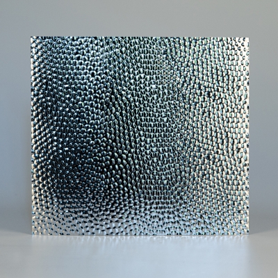 Декоративная нержавеющая сталь  3D Mirror Honeycombs Silver Small  А