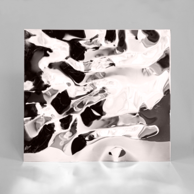 Декоративная нержавеющая сталь  3D Mirror Water Ripple flow move Brown
