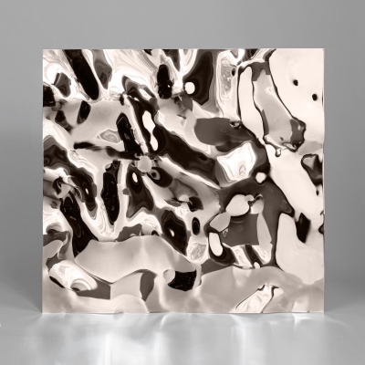 Декоративная нержавеющая сталь  3D Mirror Water Ripple Middle Tea