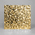 Декоративная нержавеющая сталь  3D Mirror Water Ripple Small Gold