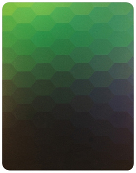 Декоративная нержавеющая сталь Gradient Green Honeycombs