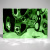Декоративная нержавеющая сталь  3D Mirror Water Ripple Big Green