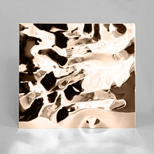Декоративная нержавеющая сталь  3D Mirror Water Ripple flow move Champagne Deep