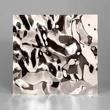 Декоративная нержавеющая сталь  3D Mirror Water Ripple Middle Tea